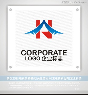 HJ字母logo