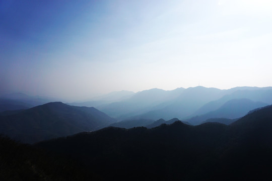 意境 水墨山