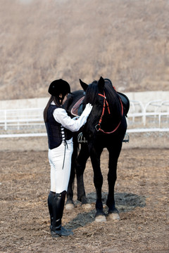 女骑士与马