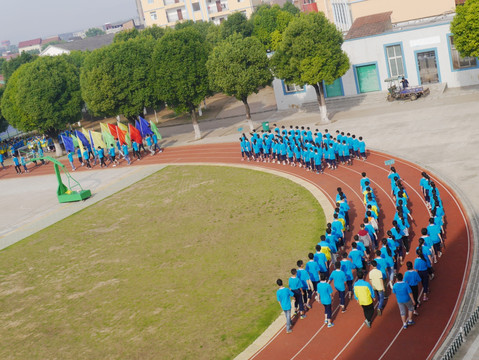 中学生运动会方阵