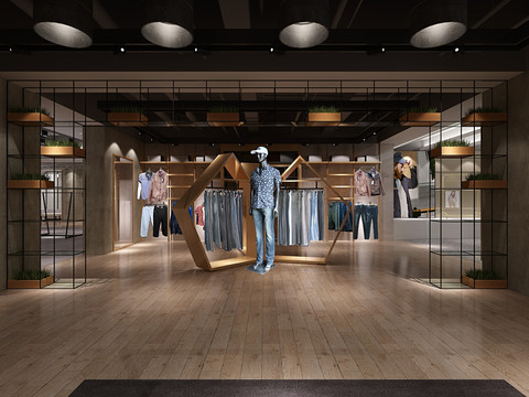 服裝店效果圖
