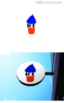 簡約冰淇淋品牌LOGO