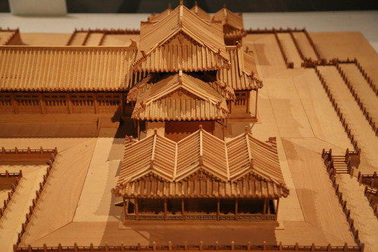 元大都皇城宫殿模型