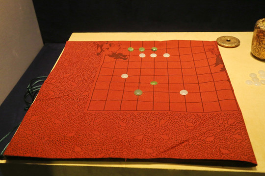 清代白玉碧玉围棋子