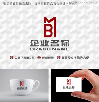 字母BM建筑logo