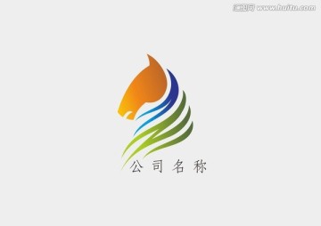 彩色馬頭logo