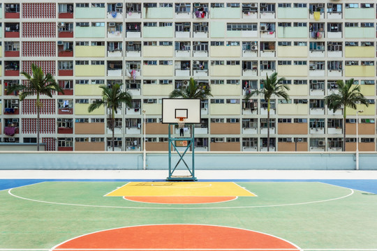 香港彩虹邨和篮球场