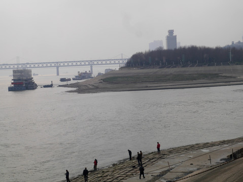 武汉长江大桥与长江汉江