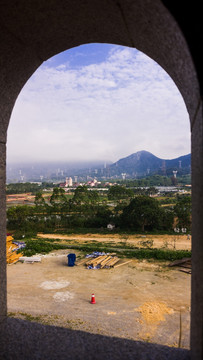 装饰门 门外的风景