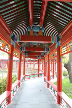 传统中式的回廊