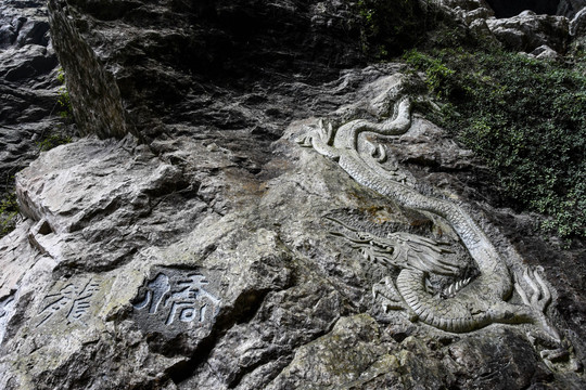 天龙桥 龙浮雕