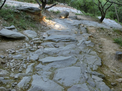 下山道 下山路 青石台阶