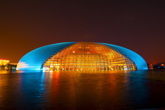 北京国家大剧院夜景