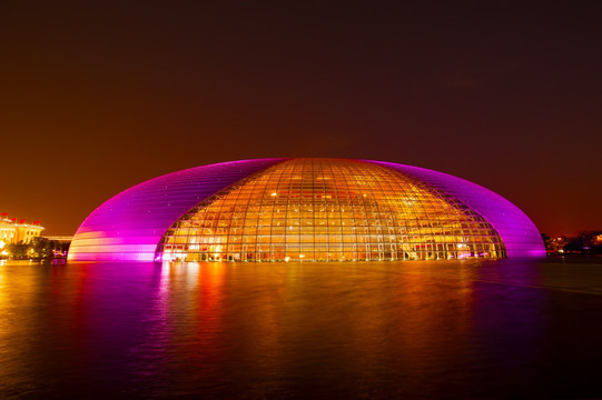 北京国家大剧院夜景