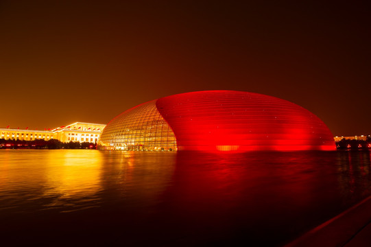 北京国家大剧院夜景