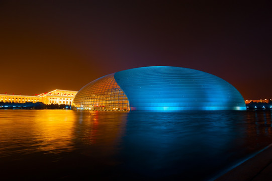 北京国家大剧院夜景