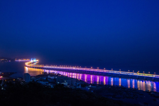 大连星海跨海大桥夜景