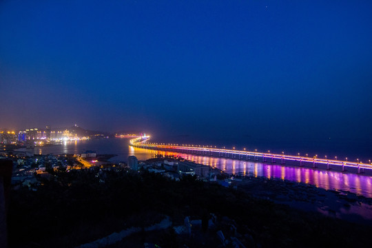 大连星海跨海大桥夜景