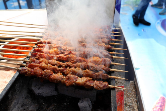 羊肉串 烧烤 肉