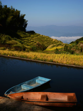 山村秋色