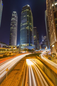 香港中环夜景