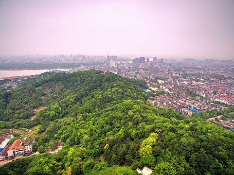 浙江兰溪大云山航拍