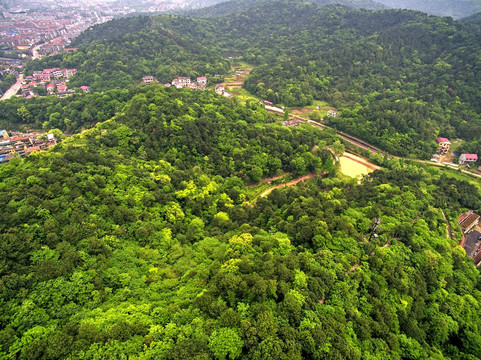 浙江兰溪大云山景区航拍