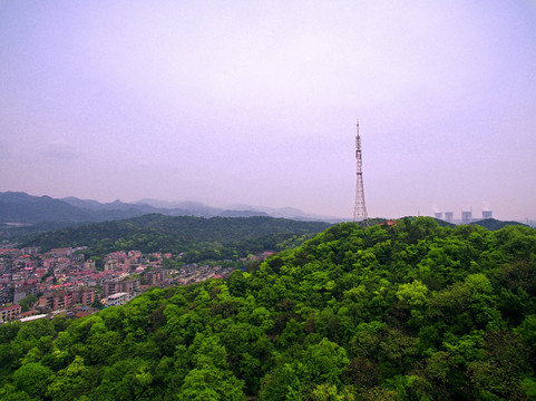 浙江兰溪大云山 云山小区航拍