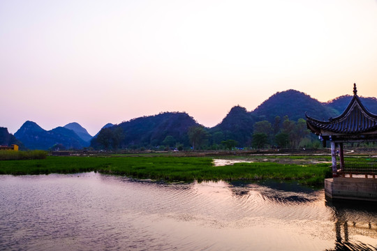 山水河流