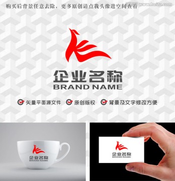 字母KE鳳凰logo