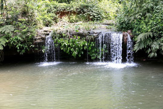 瀑布 山泉 泉水 溪流 水花