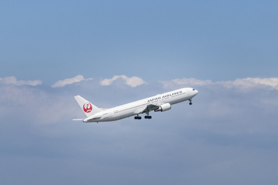 飞机从羽田机场在日本