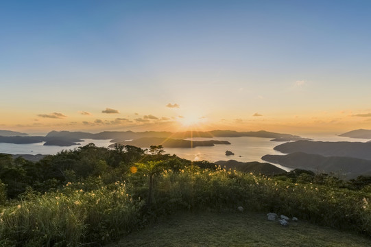 大岛海峡日落