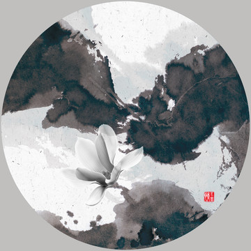 水墨玉蘭