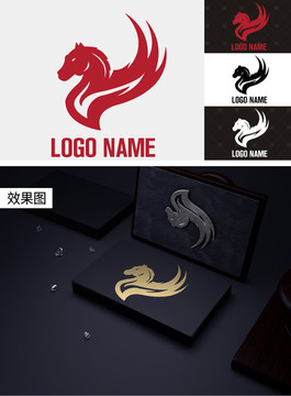 男裝LOGO創(chuàng)意天馬標(biāo)志房地產(chǎn)