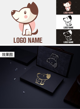 卡通小狗LOGO童裝童鞋母嬰