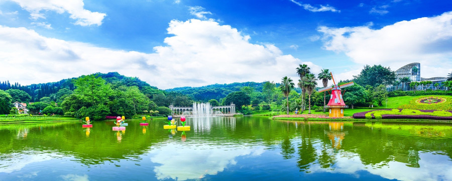 广州云台花园全景 高青