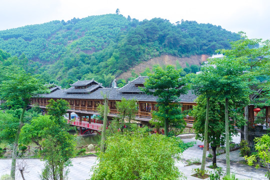 广西南宁龙门水都风雨桥