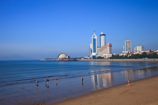 青岛湾栈桥海水浴场