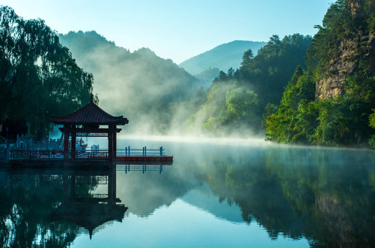 天水仙人崖仙人湖