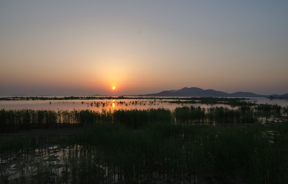 太湖落日