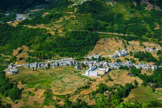 山村 村落