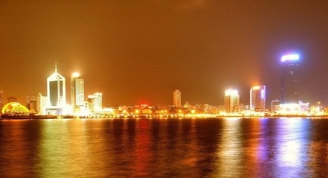 青岛 滨海 夜景