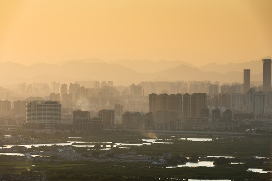 雾霾城市