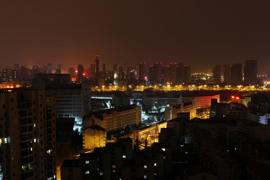 春节 除夕夜 城市烟火 焰火