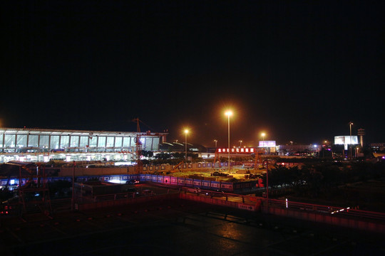 西安咸阳机场夜景