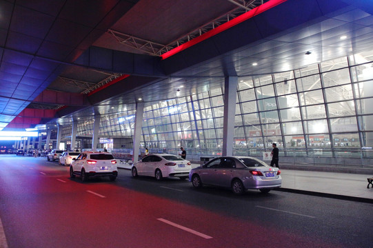 西安咸陽機場 航站樓 夜景