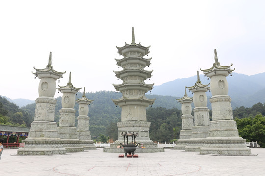 六祖寺 佛塔 牌坊