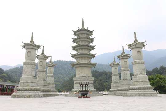 六祖寺 佛塔 牌坊