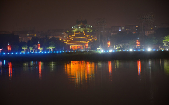 天波杨府夜景